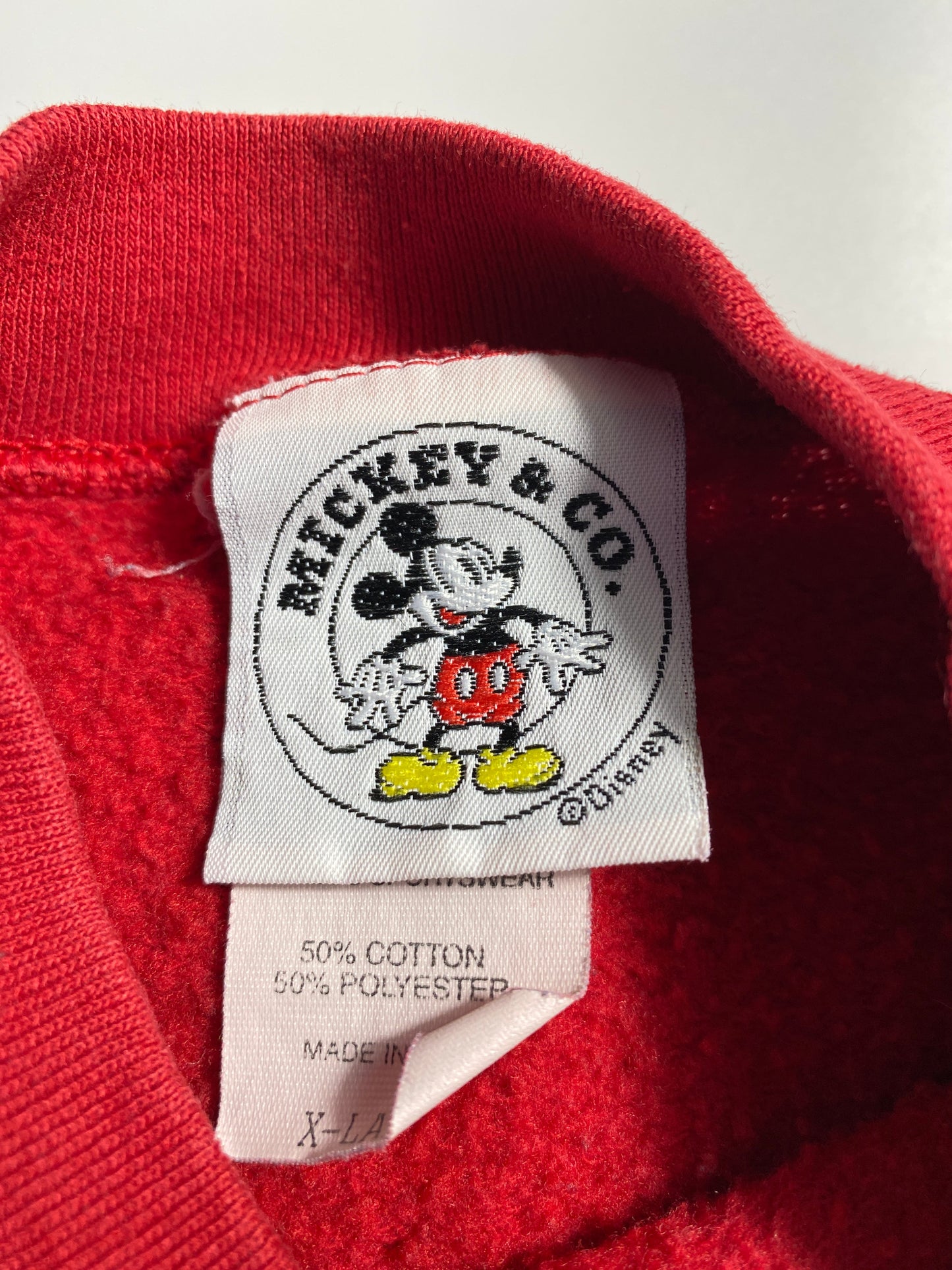 90's DISNEY MICKEY Made in USA Size XL Vintage Sweat-shirt / G5717S