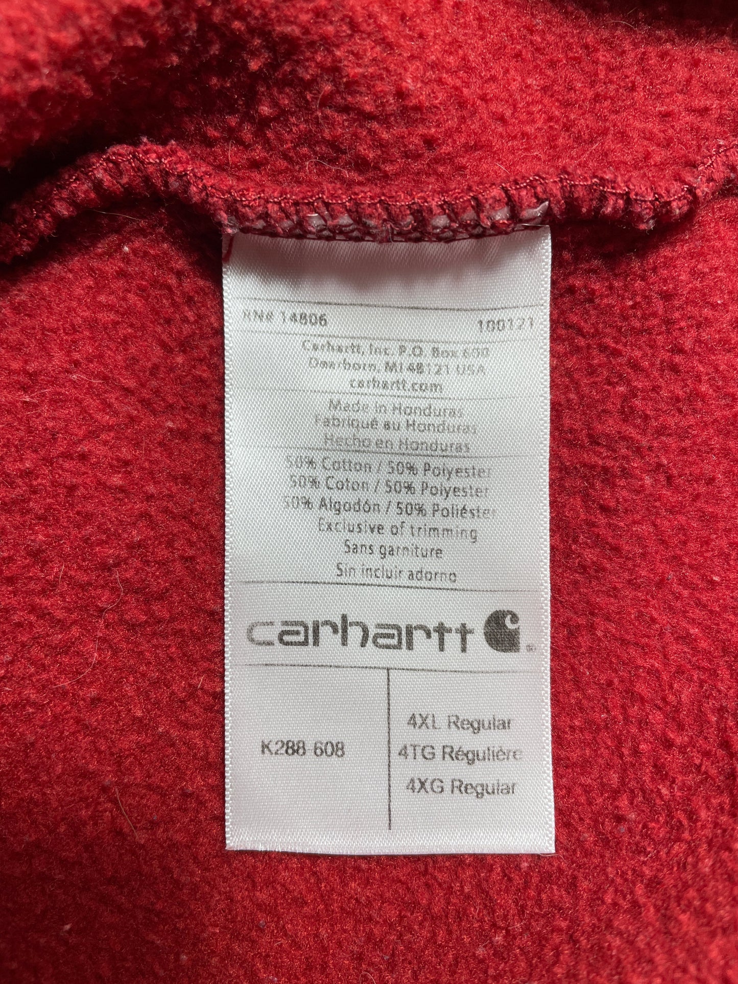 Vintage CARHARTT Size XXXXL Hoodie Sweat-Shirt / G6046S