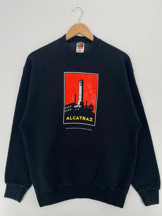 90’s ALCATRAZ Made in USA Size L Vintage Sweat-Shirt / F5955S
