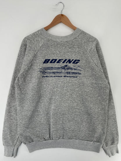 80’s BOEING Size Approx.L Vintage Sweat-shirt / F6287S