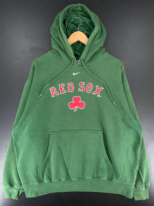 2005 NIKE x BOSTON RED SOX Size XL Vintage MLB Hoodie Sweat-Shirt / E7866S