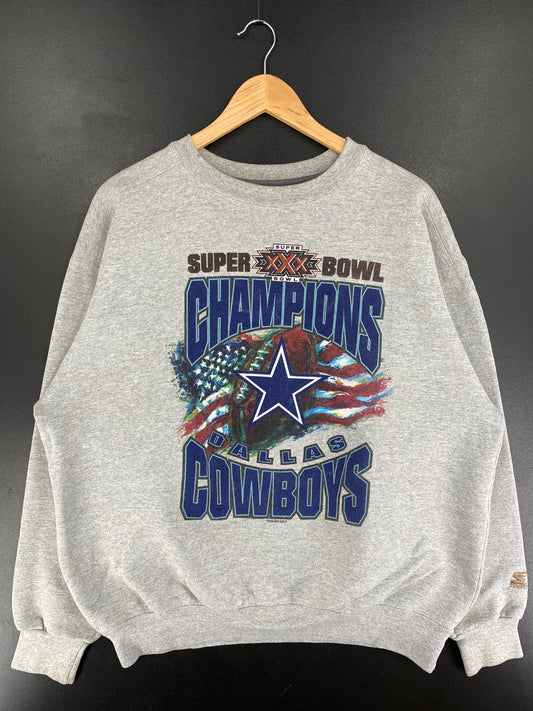 1996 STARTER x DALLAS COWBOYS Made in USA Size XL Vintage NFL Sweat-Shirt / F705S