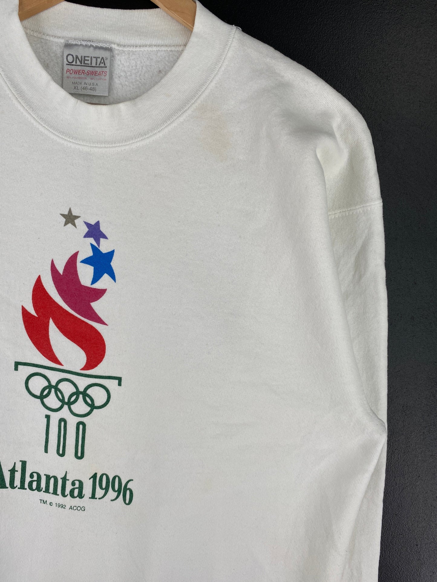 1996 ATLANTA OLYMPICS Made in USA Size XL Vintage Sweat-Shirt / G5406S