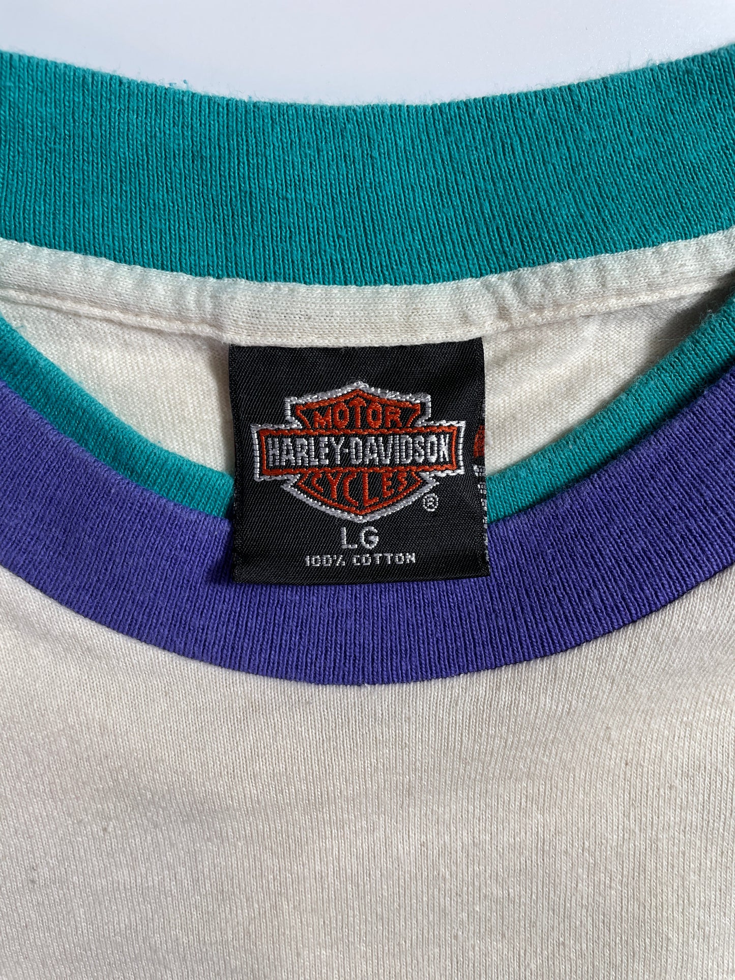 90's HARLEY DAVIDSON GREENVILLE Made in USA Size L Vintage T-Shirts / F1815T