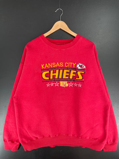 00' KANSAS CITY CHIEFS Size XL Vintage NFL Sweat-Shirt / E6807S