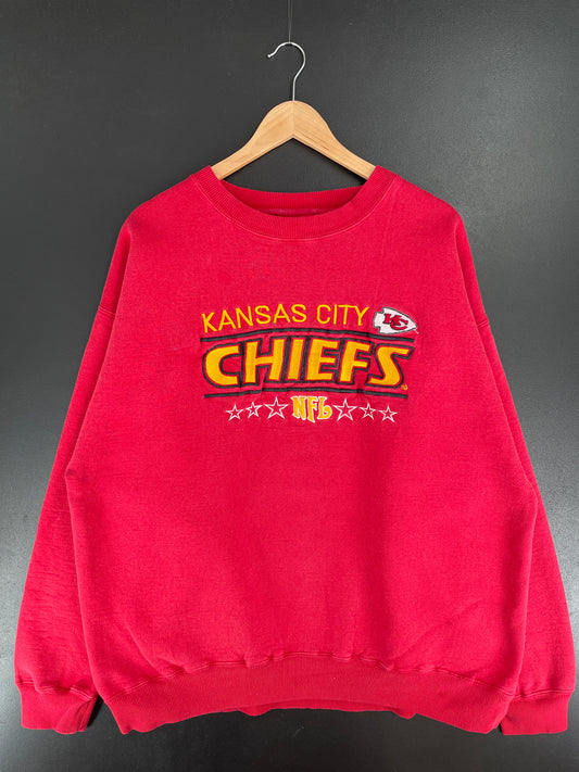 00' KANSAS CITY CHIEFS Size XL Vintage NFL Sweat-Shirt / E6807S