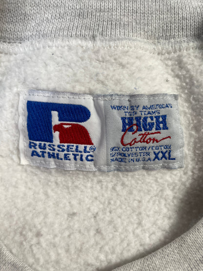 90's RUSSELL x ILLINOIS ILLINI Made in USA Size XXL Vintage College Sweat-Shirt / G5939S