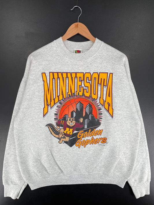 00' MINNESOTA GOLDEN GOPHERS Size XL Vintage College Sweat shirt / E8444S