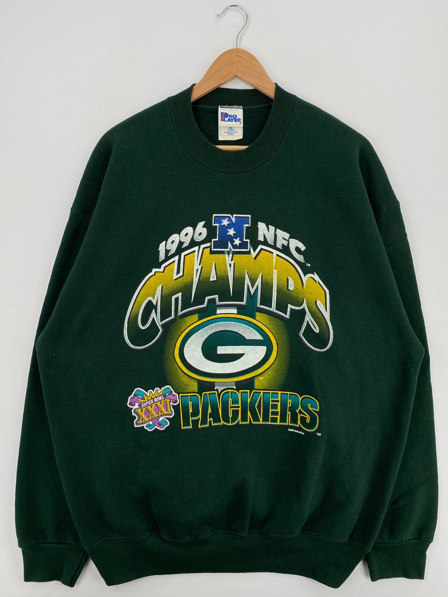 1996 GREEN BAY PACKERS Made in USA Size XXL Vintage NFL Sweat-Shirt/ F7748S