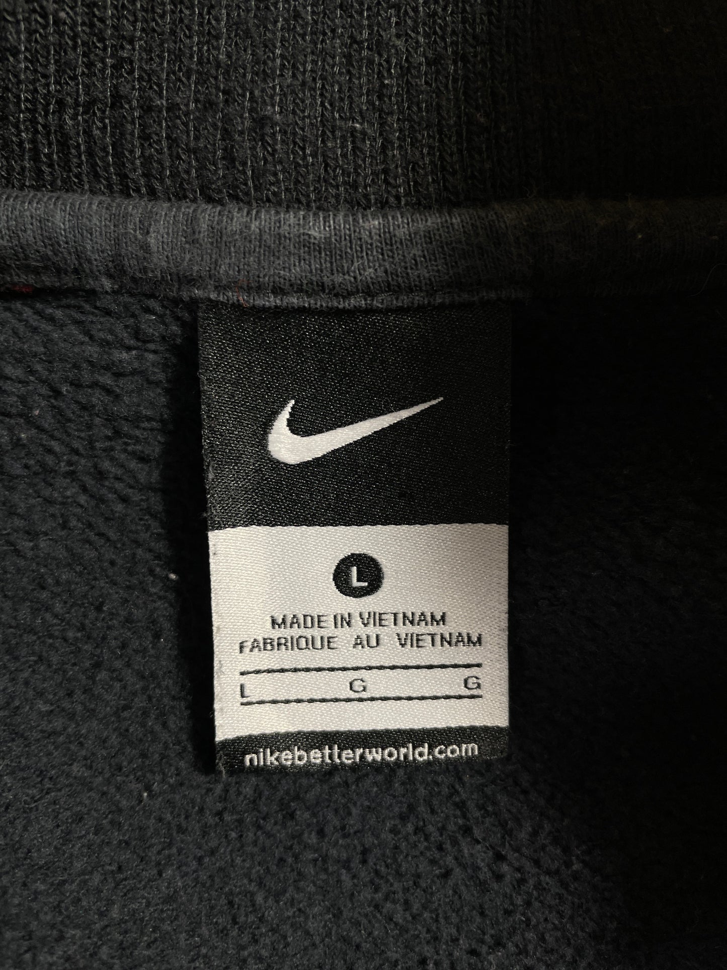 .Vintage NIKE Size L Vintage Half Zip Sweat-shirt / F3692S