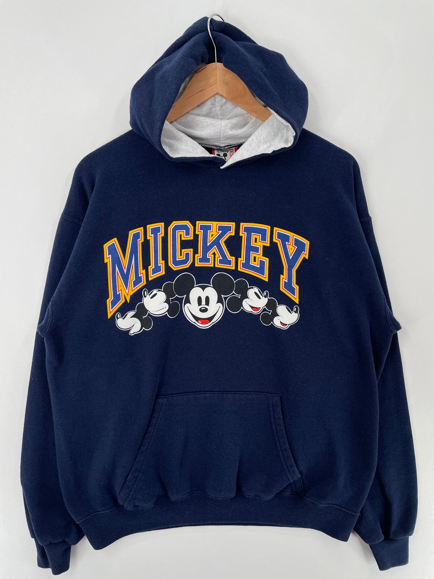 90's DISNEY MICKEY Made in USA Size L Vintage Hoodie Sweat-shirt / F756S