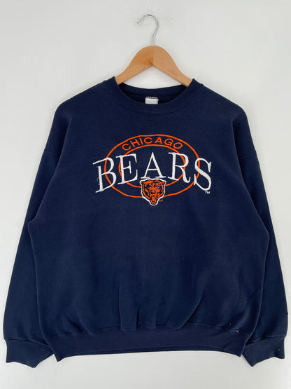 90's CHICAGO BEARS Made in USA Size XL Vintage NFL Sweat-shirt / F1357S