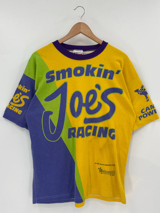 1996 CAMEL X SMOKIN' JOE'S Made in USA Vintage Racing T-Shirt / E6854T