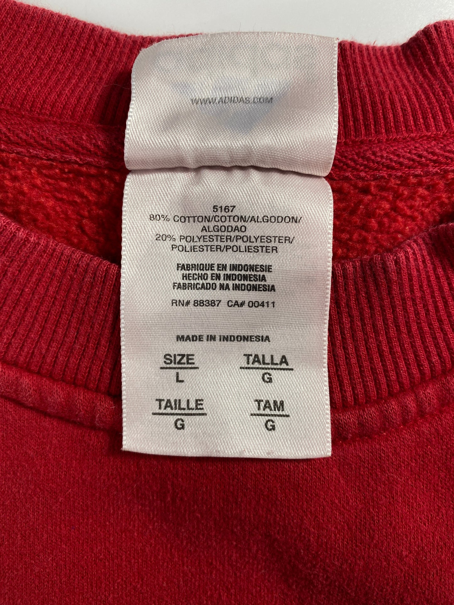 00’ ADIDAS Size L Vintage Sweat-shirt / G6625S