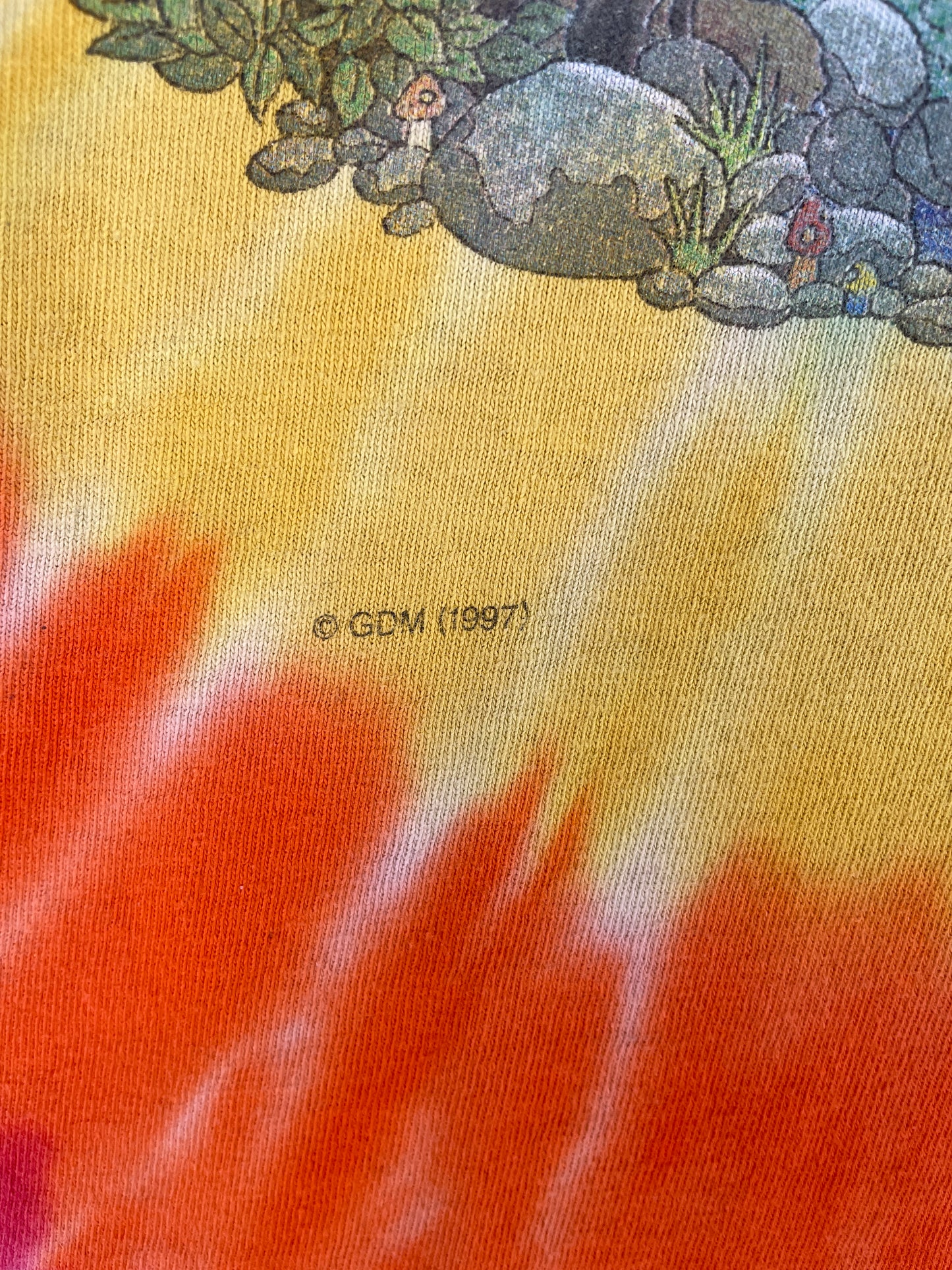 1997 GRATEFUL DEAD Size L Vintage Music T-shirt / E8438T