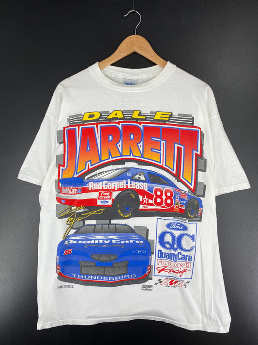90's NASCAR DALE JARRETT Size XL Vintage Racing T-shirt / E7152T