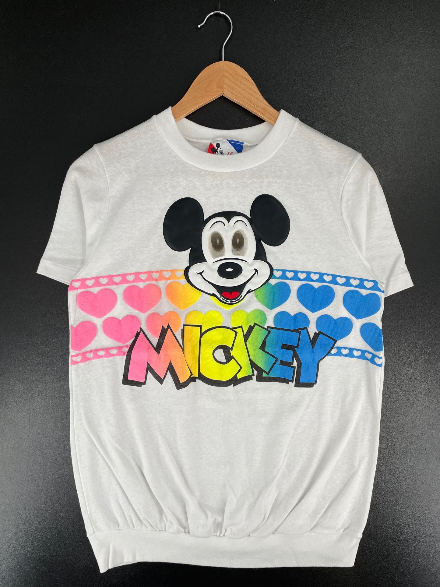 .90's DISNEY MICKEY Made in USA Size S Vintage T-shirt / E7087T