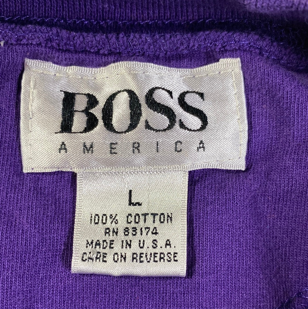 (L) 90’s BOSS Spellout Vintage T-Shirt / A0868T