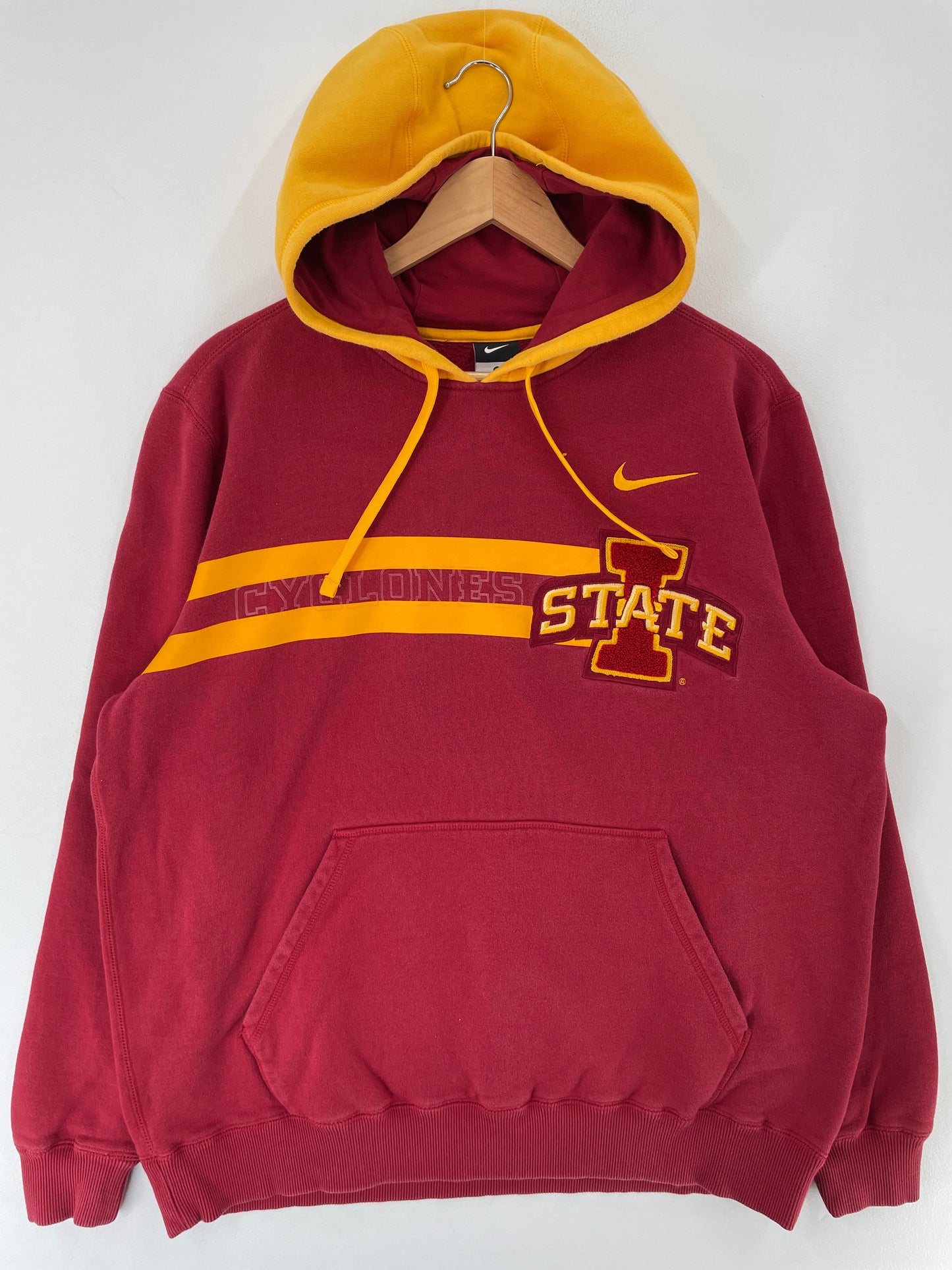 Vintage NIKE x IOWA STATE CYCLONES Size M Vintage College Hoodie Sweat-Shirt / F6937S