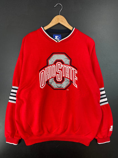 90's STARTER x OHIO STATE Size L Vintage College Sweat-Shirt / E9626S