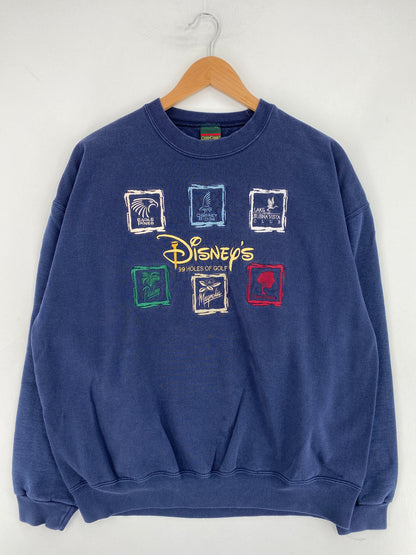 90's DISNEY WORLD Made in USA Size L Vintage Sweat-shirt / E9286S