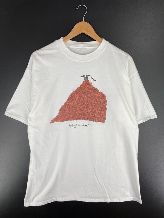 Vintage FALLING IN LOVE (No tag) Approx. Size XL T-Shirts / E8978T