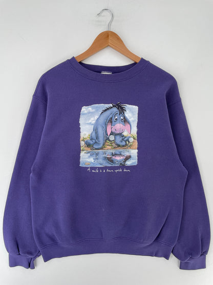 00' DISNEY EEYORE Size M Vintage Sweat-shirt / F64S