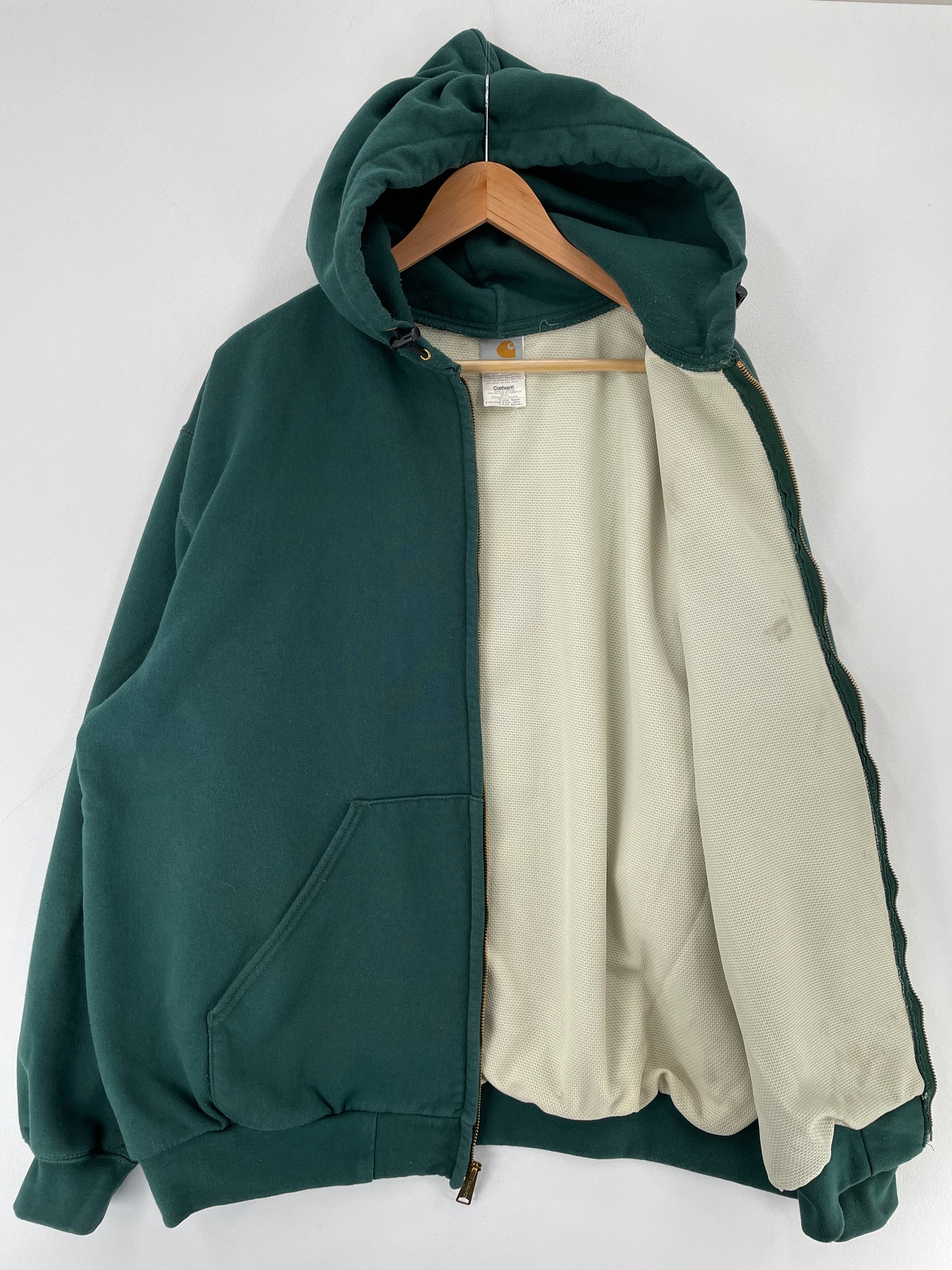 Vintage CARHARTT Size XL Zip Up Hoodie Sweat-Shirt / F227S
