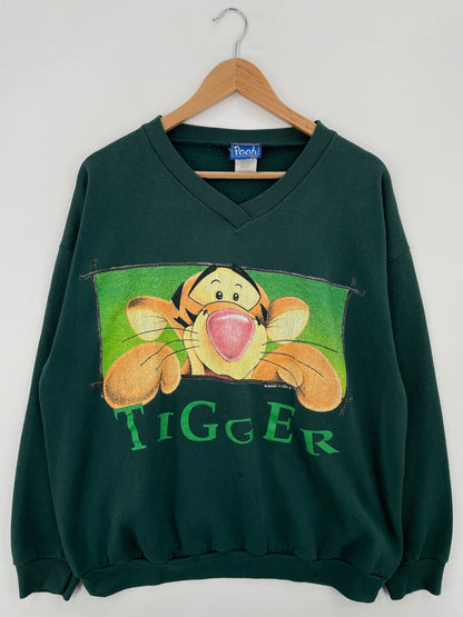 90's DISNEY TIGGER Made in USA Size XL Vintage Sweat-shirt / E7716S