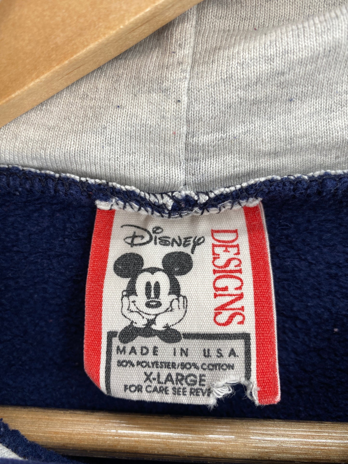 90's DISNEY MICKEY Made in USA Size XL Vintage Hoodie Sweat-shirt / G4791S