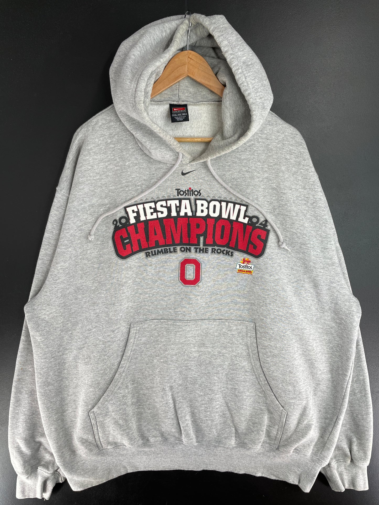 2004 NIKE x OHIO Size XXL Vintage College Hoodie Sweat-shirt / F1471S