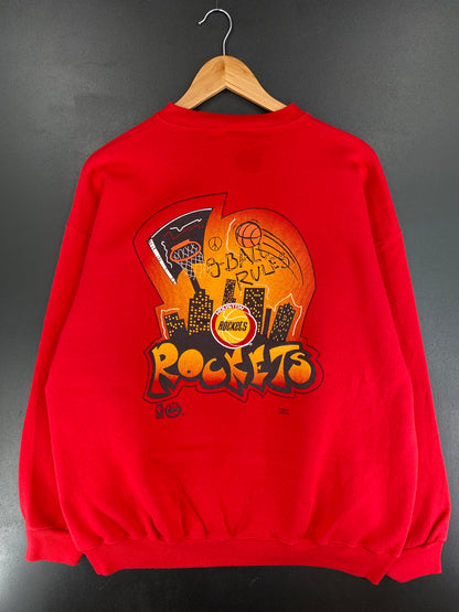 90's ROCKETS Made in USA Size XXL Vintage NBA Sweat-Shirt/ E9824S