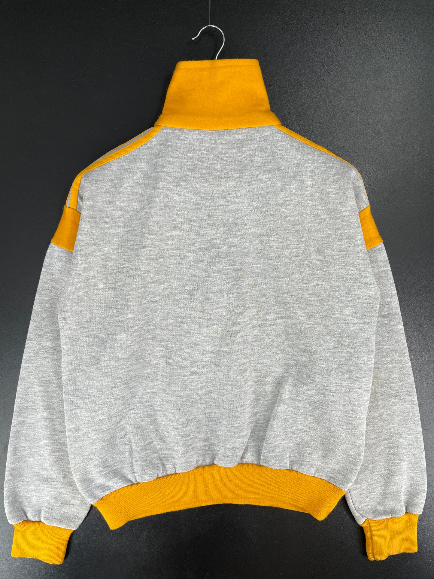 .80's ADIDAS Size M Vintage Half Zip Sweat-Shirt / E7051S