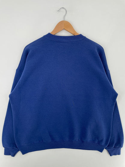 90's UNIVERSITY OF KANSAS Made in USA Size XL Vintage College Sweat-shirt / F9739S