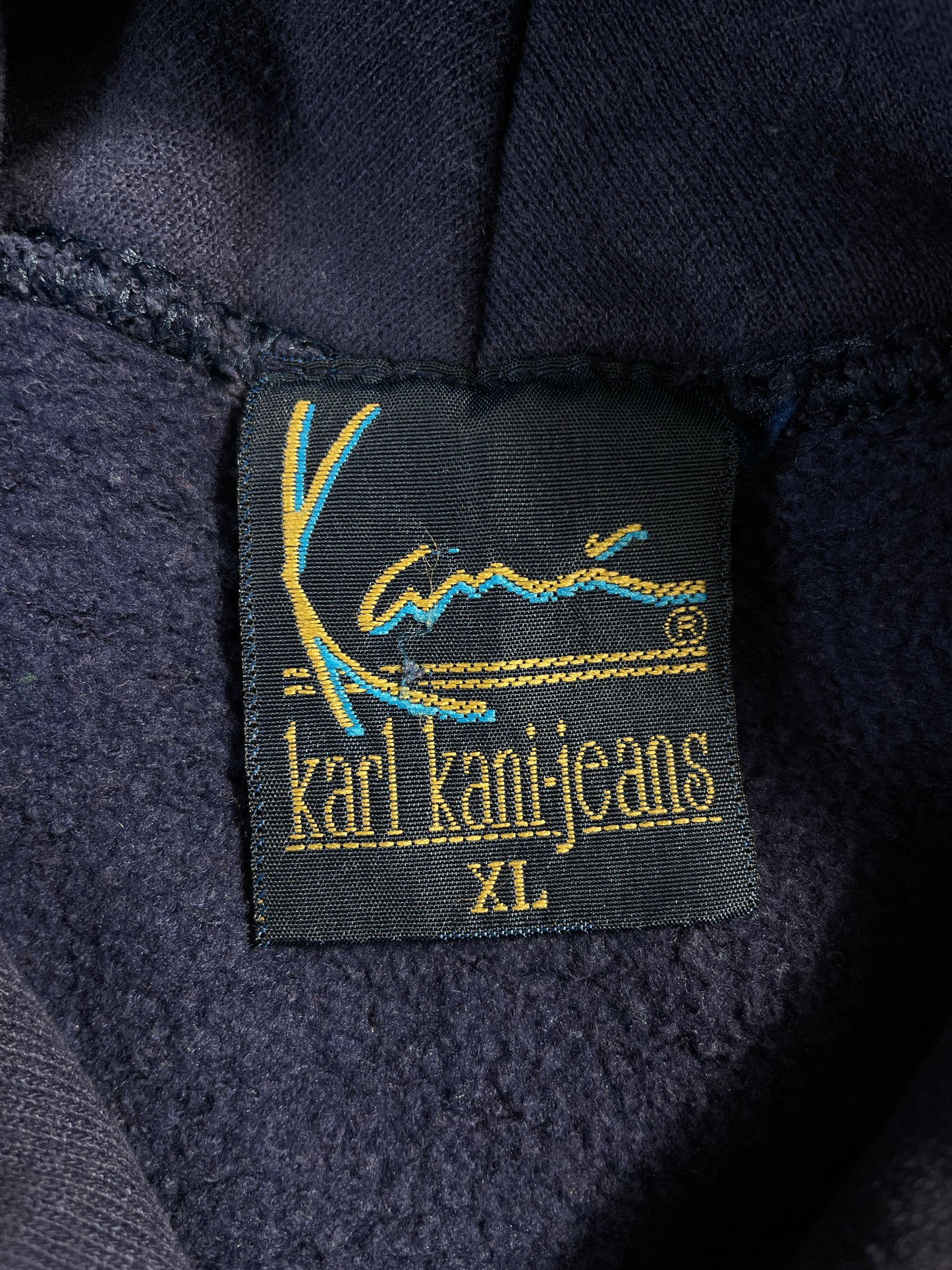 Vintage KARL KANI JEANS Size XL Hoodie Sweat-shirt / E7521S