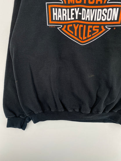 2003 HARLEY DAVIDSON CHICAGO Size L Vintage Racing Sweat-shirt / E9165S