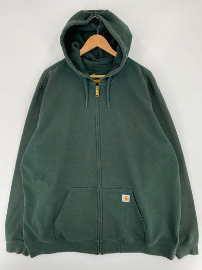 Vintage CARHARTT Size XXL Zip Up Hoodie Sweat-Shirt / F3511S