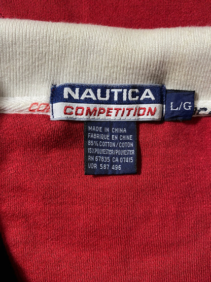 .Vintage NAUTICA COMPETITION Size L Half-Zip Sweat-shirt / E8346S