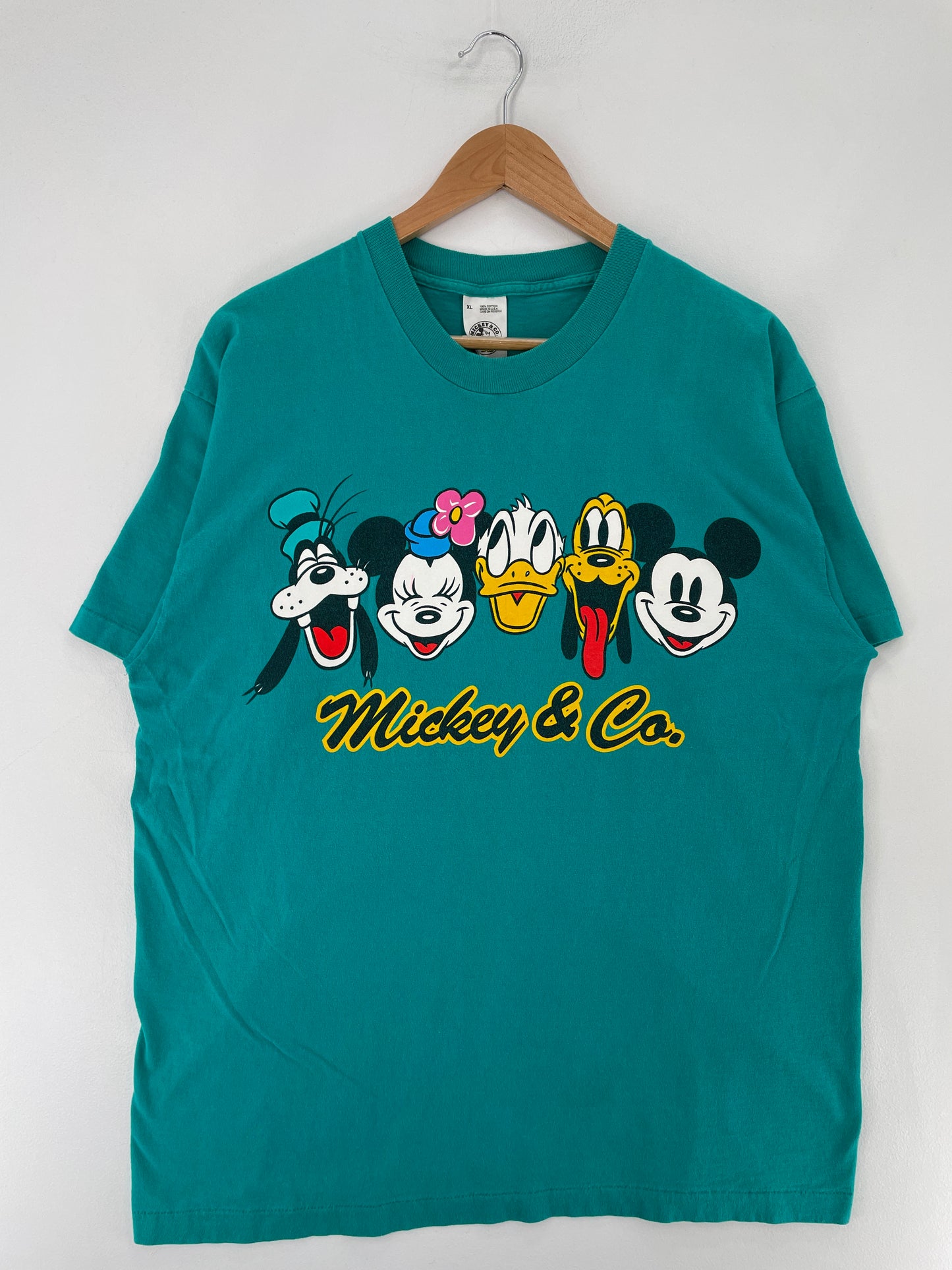 90's DISNEY MICKEY AND FRIENDS Made in USA Size XL Vintage T-shirt / E7083T