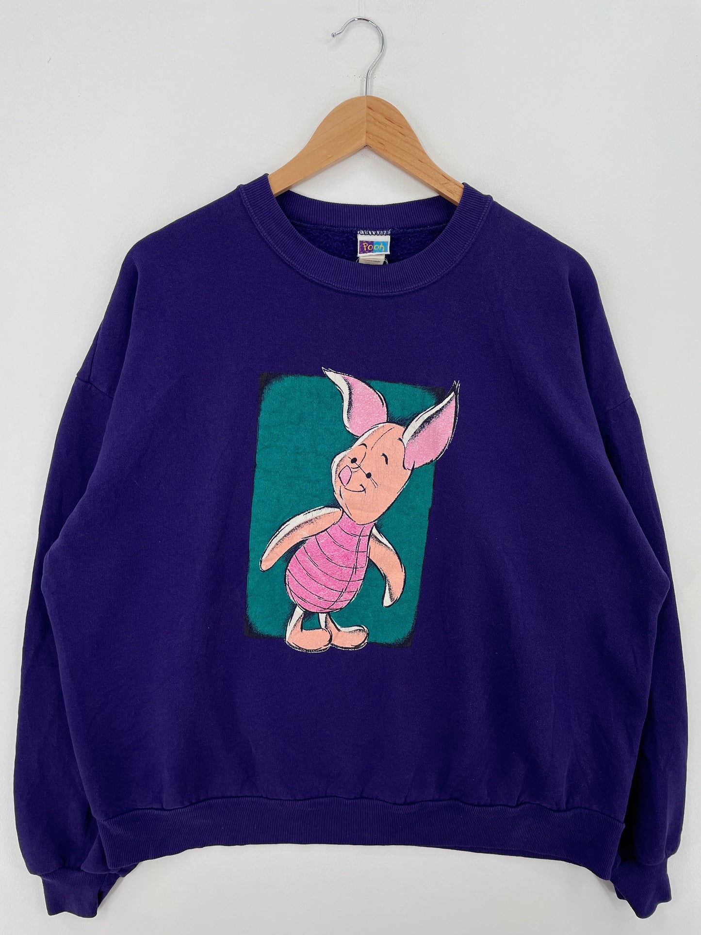 90's DISNEY PIGLET Made in USA Size XXL Vintage Sweat-shirt / E7715S
