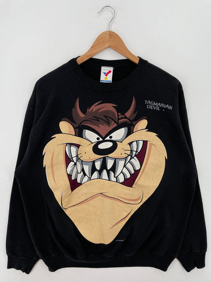 1993 LOONEY TUNES TAZ Size L Vintage Sweat-shirt / E9293S