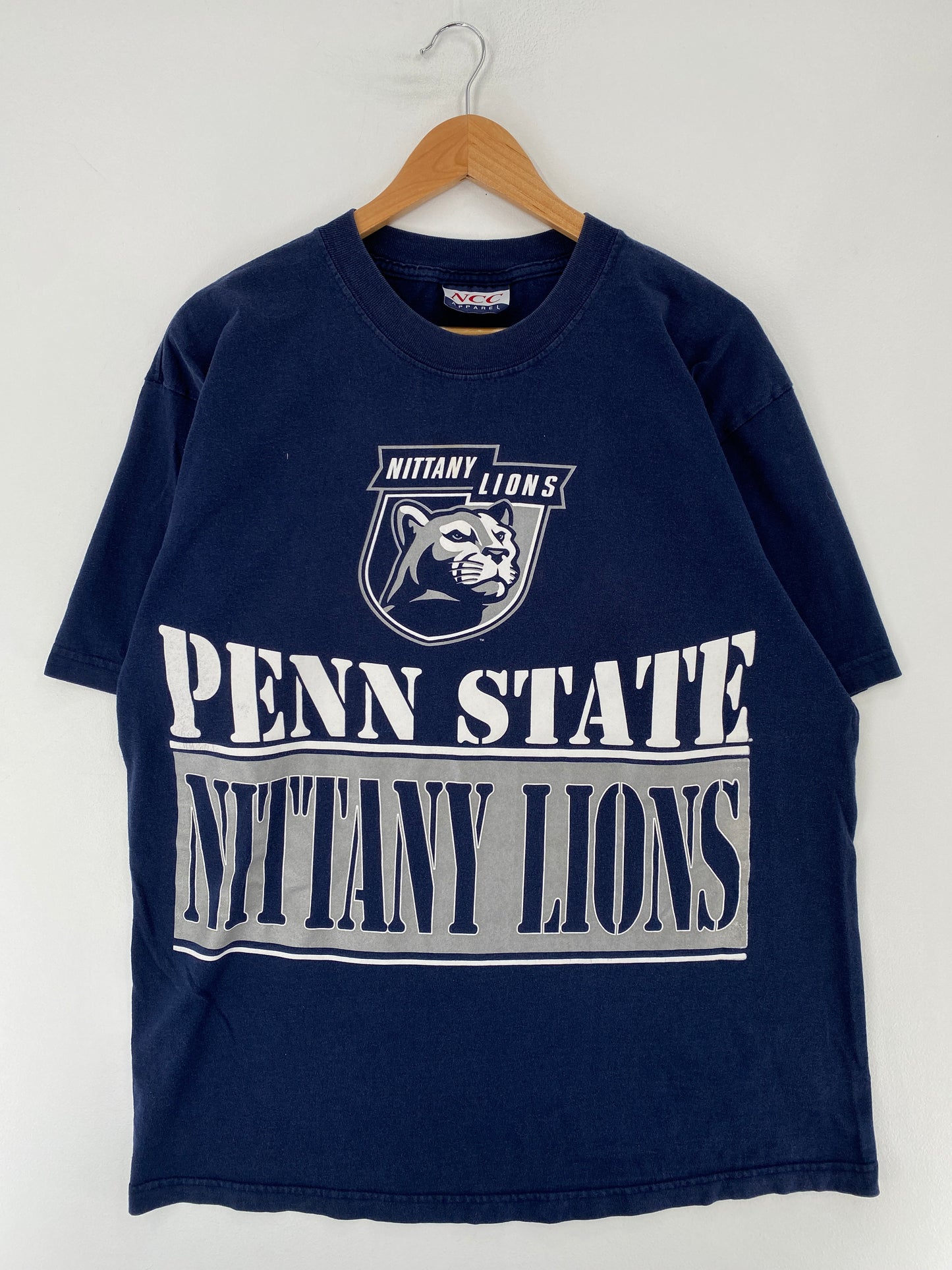 90's PENN STATE NITTANY LIONS Size No Tag (Approx.XL) Vintage College T-Shirt / E8856T
