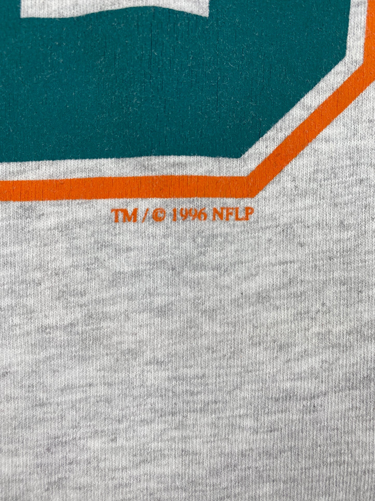 1996 MIAMI DOLPHINS DAN MARINO Size No Tag(Approx.XXL) Vintage NFL T-shirt / F804T