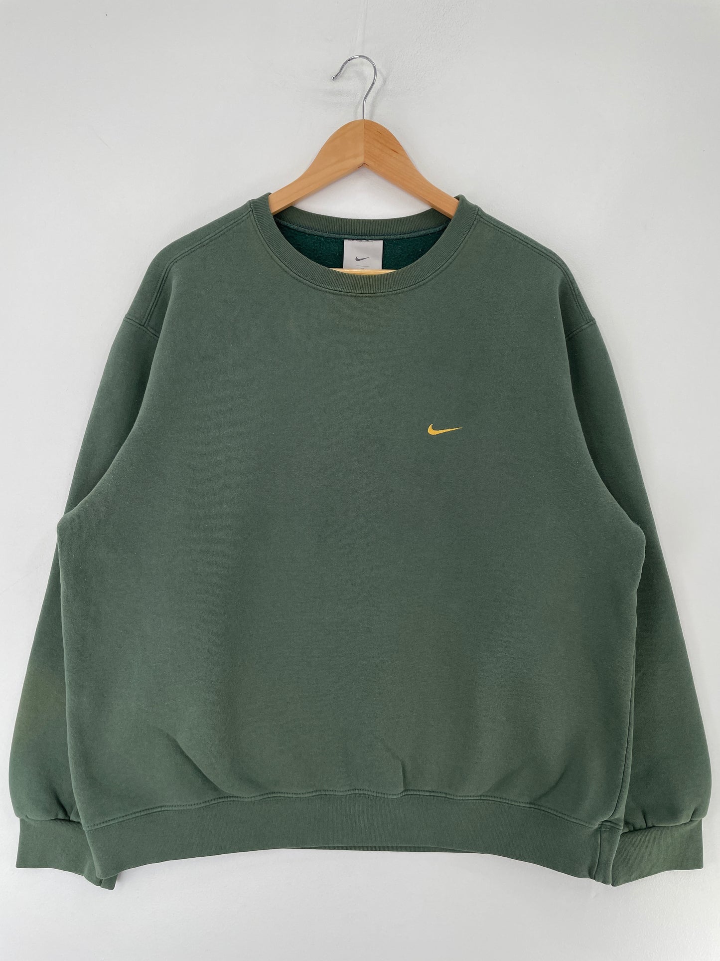 90’s NIKE MINI SWOOSH Made in USA Size L Vintage Sweat-Shirt / F499S