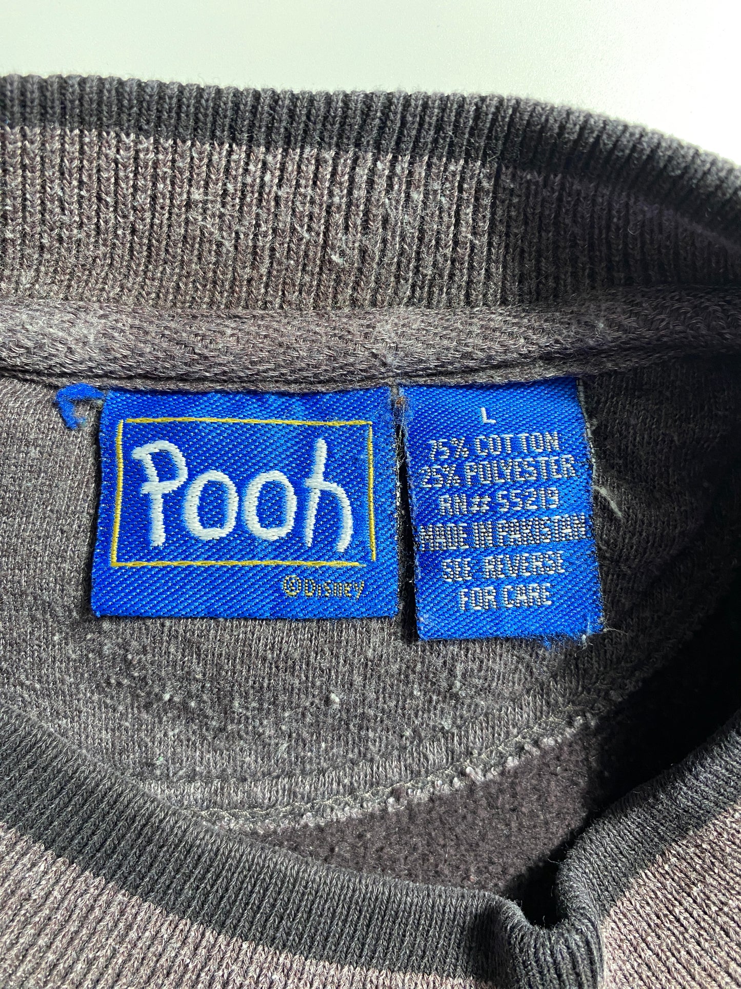 00' DISNEY POOH Size L Vintage Sweat-shirt / E9472S