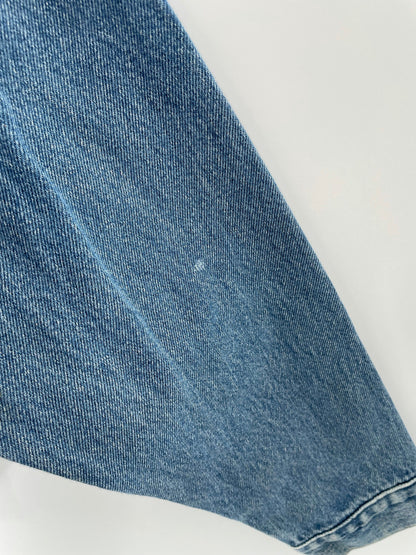 Vintage CHEVROLET RACING Size No Tag (Approx.L) Denim Jacket / F5920J
