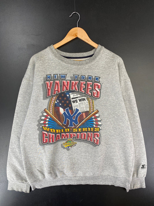 1996 STARTER x NEW YORK YANKEES Made in USA Size XL Vintage MLB Sweat-Shirt / F7262S