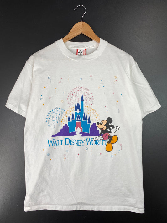 90's WALT DISNEY WORLD Made in USA Size L Vintage T-Shirt / A7314-T