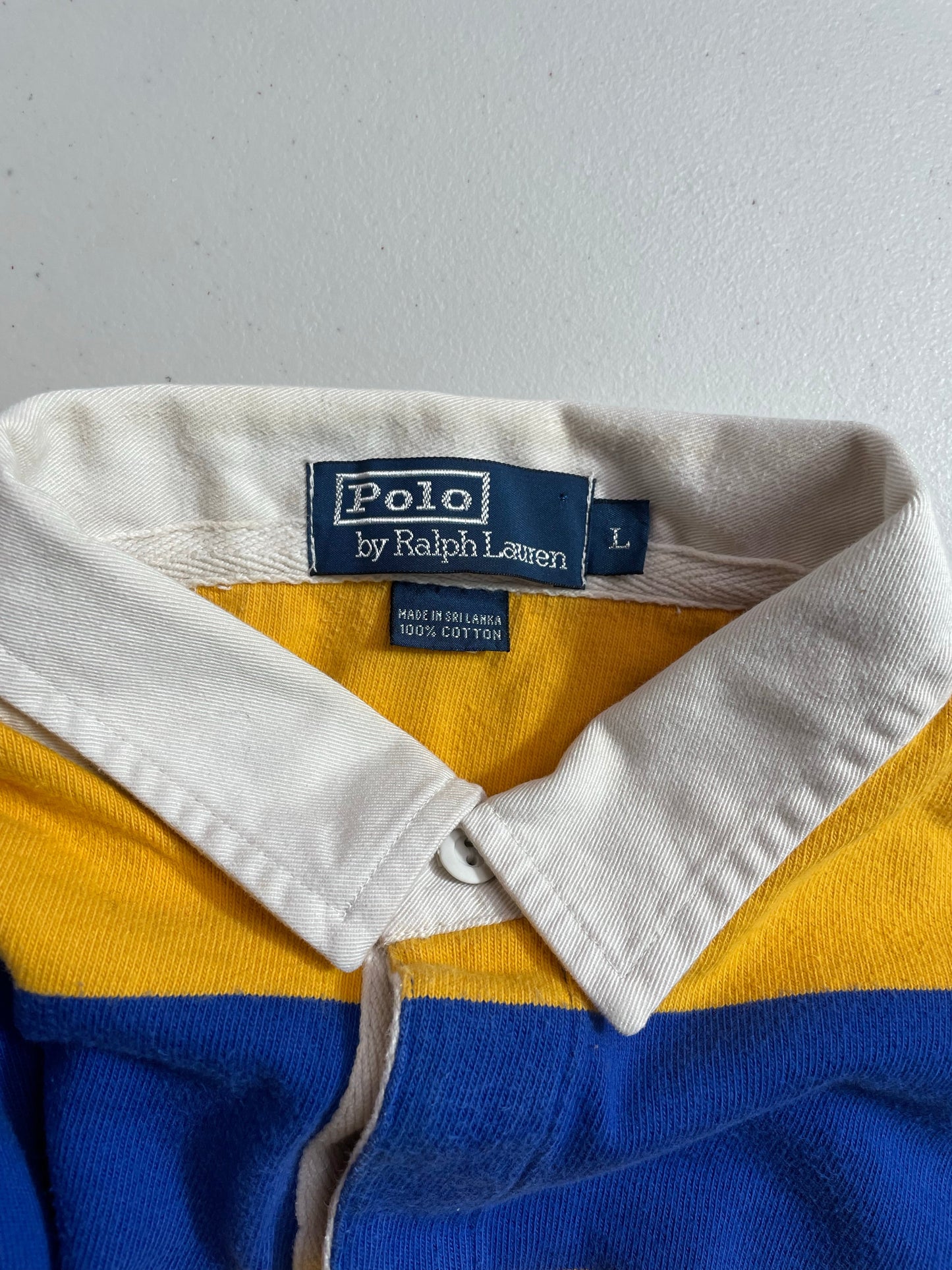 90's POLO RALPH LAUREN Size L Vintage Rugby-Shirt / F3345R
