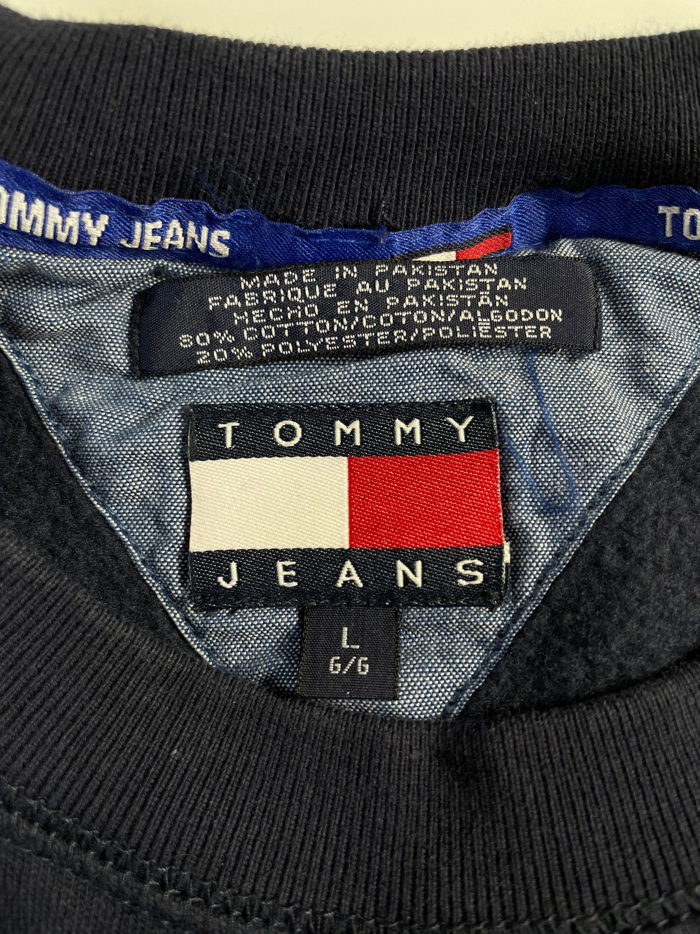 90's TOMMY JEANS Size L Vintage Sweat-shirt / G5226S